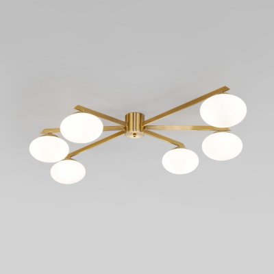 Люстра Eurosvet 70220/6 латунь Opaline