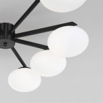 Потолочный светильник Eurosvet 70220/8 черный Opaline