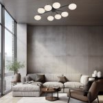 Потолочный светильник Eurosvet 70220/8 черный Opaline