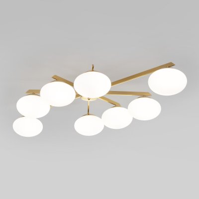 Люстра Eurosvet 70220/8 латунь Opaline