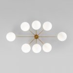 Люстра Eurosvet 70220/8 латунь Opaline