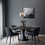 Подвесная люстра Eurosvet 90325/1 черный Twice