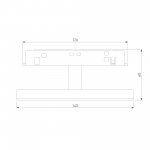 Slim Magnetic Трековый светильник 4W 4000K Cally (черный ) 85172/01 Elektrostandard