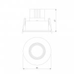 Cветильник встраиваемый светодиодный Artis 7W 4000 черный 25096/LED Elektrostandard