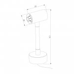 Module System Декоративная гибкая стойка с вводом питания (черный) 85192/00 Elektrostandard