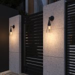 Светильник садово-парковый со стеклянным плафоном Vesto 35171/D черный Elektrostandard