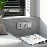 Рамка на 3 поста  AluMax (алюминий) Werkel W0033506