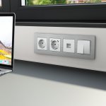 Рамка на 4 поста  AluMax (алюминий) Werkel W0043506