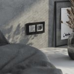 Рамка на 2 поста  AluMax (черный алюминий) Werkel W0023508