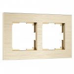 Рамка на 2 поста AluMax (шампань) Werkel W0023511