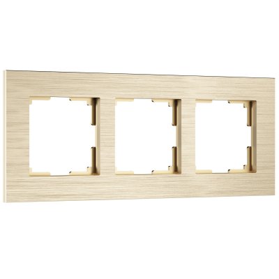 Рамка на 3 поста  AluMax (шампань) Werkel W0033511