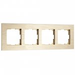 Рамка на 4 поста  AluMax (шампань) Werkel W0043511