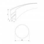 Slim Magnetic Накладной радиусный шинопровод черный ? 800мм 85160/00 Elektrostandard