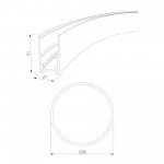 Slim Magnetic Накладной радиусный шинопровод черный ? 1200мм 85161/00 Elektrostandard