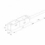 Slim Magnetic Ввод питания радиусного шинопровода (черный) 85162/00 Elektrostandard