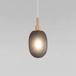 Подвесной светильник со стеклянным плафоном Eurosvet 50266/1 дымчатый