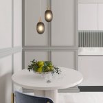 Подвесной светильник со стеклянным плафоном Eurosvet 50266/1 дымчатый