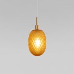 Подвесной светильник со стеклянным плафоном Eurosvet 50266/1 янтарный