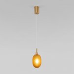 Подвесной светильник со стеклянным плафоном Eurosvet 50266/1 янтарный