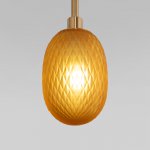 Подвесной светильник со стеклянными плафонами Eurosvet 50266 дымчатый/прозрачный/янтарный