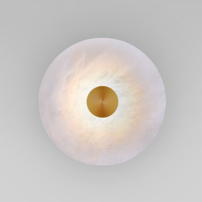 Светодиодный светильник с мраморным рассеивателем Eurosvet 40340 LED латунь