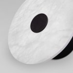 Светодиодный настенный светильник с мраморным рассеивателем Eurosvet 40340 LED черный