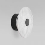 Светодиодный настенный светильник с мраморным рассеивателем Eurosvet 40340 LED черный