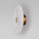 Светодиодный настенный светильник с мраморным рассеивателем Eurosvet 40341 LED латунь