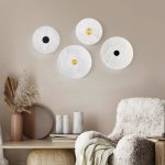 Светодиодный настенный светильник с мраморным рассеивателем Eurosvet 40341 LED латунь