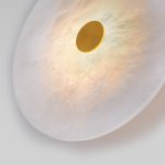 Светодиодный настенный светильник с мраморным рассеивателем Eurosvet 40341 LED латунь