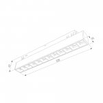 Slim Magnetic Умный трековый светильник 12W 2700-6500K Dim SL02 (черный) 85192/01 Elektrostandard