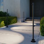 Светильник садово-парковый светодиодный Rone черный 35175/F черный Elektrostandard