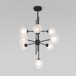 Потолочный светильник со стеклянными плафонами Eurosvet 50383 черный