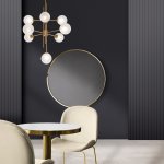 Потолочный светильник cо стеклянными плафонами Eurosvet 50383 латунь