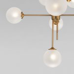 Потолочный светильник cо стеклянными плафонами Eurosvet 50383 латунь