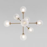 Потолочный светильник cо стеклянными плафонами Eurosvet 50383 латунь