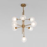 Потолочный светильник cо стеклянными плафонами Eurosvet 50383 латунь