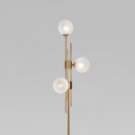 Напольный светильник со стеклянными плафонами Eurosvet 01383/3 латунь