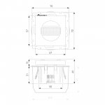 Датчик движения 500 Вт, двухпроводный (серебряный матовый) Werkel W1155105