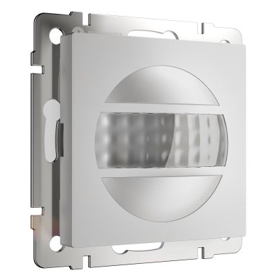 Датчик движения 500 Вт, двухпроводный (серебряный матовый) Werkel W1155105