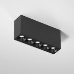 Светильник потолочный светодиодный 10W 4000K черный Block 25108/LED Elektrostandard