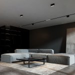 Светильник потолочный светодиодный 10W 4000K черный Block 25109/LED Elektrostandard