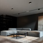 Светильник потолочный светодиодный 10W 3000K черный Block 25109/LED Elektrostandard