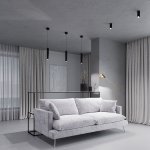 Светильник подвесной светодиодный Trio 12W 4000K  черный 50310 LED Elektrostandard