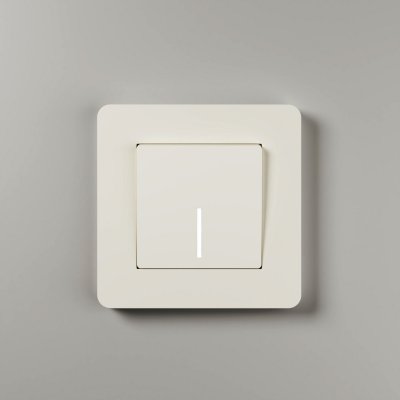 Рамка на 1 пост Split (айвори/белый,  soft-touch) Werkel W0013066