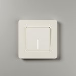 Рамка на 1 пост Split (айвори/белый,  soft-touch) Werkel W0013066