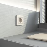 Рамка на 1 пост Split (айвори/белый,  soft-touch) Werkel W0013066