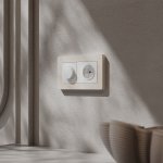 Рамка на 2 поста Split (айвори/белый, soft-touch) Werkel W0023066