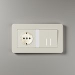 Рамка на 2 поста Split (айвори/белый, soft-touch) Werkel W0023066