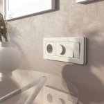 Рамка на 3 поста Split (айвори/белый, soft-touch) Werkel W0033066